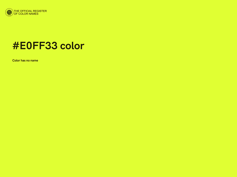 #E0FF33 color image