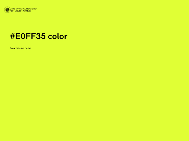 #E0FF35 color image