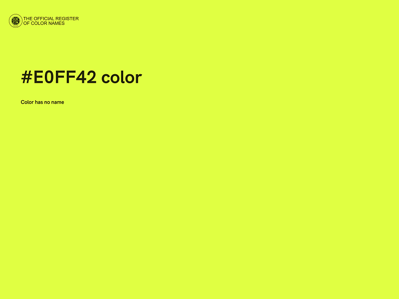 #E0FF42 color image