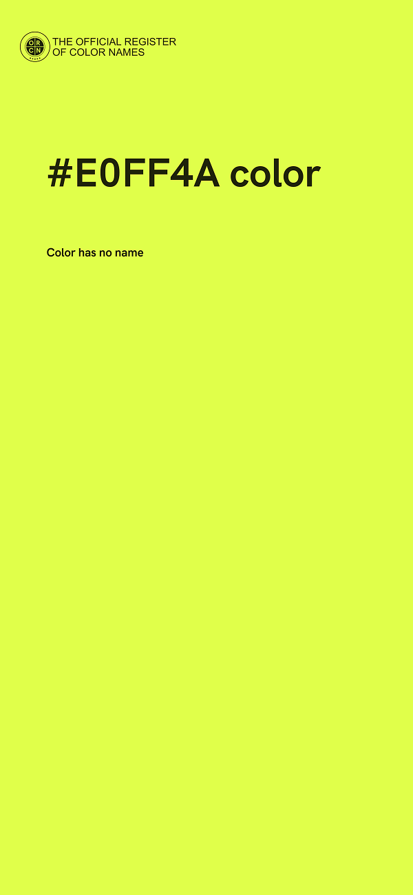 #E0FF4A color image