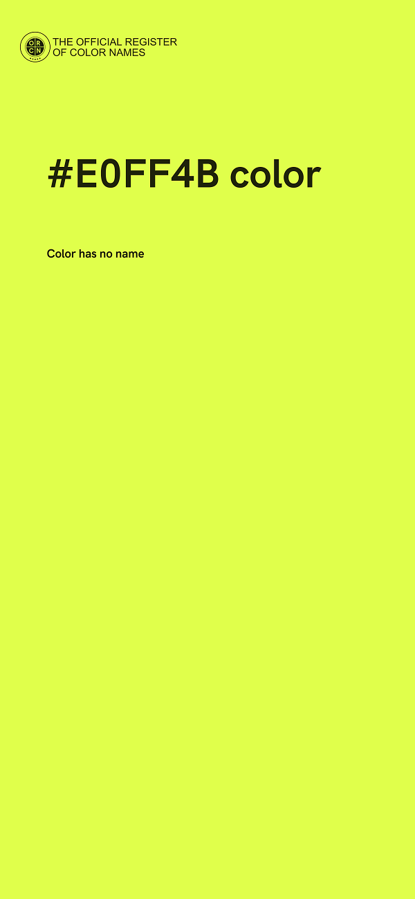 #E0FF4B color image