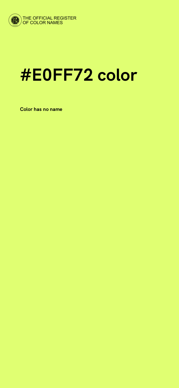 #E0FF72 color image