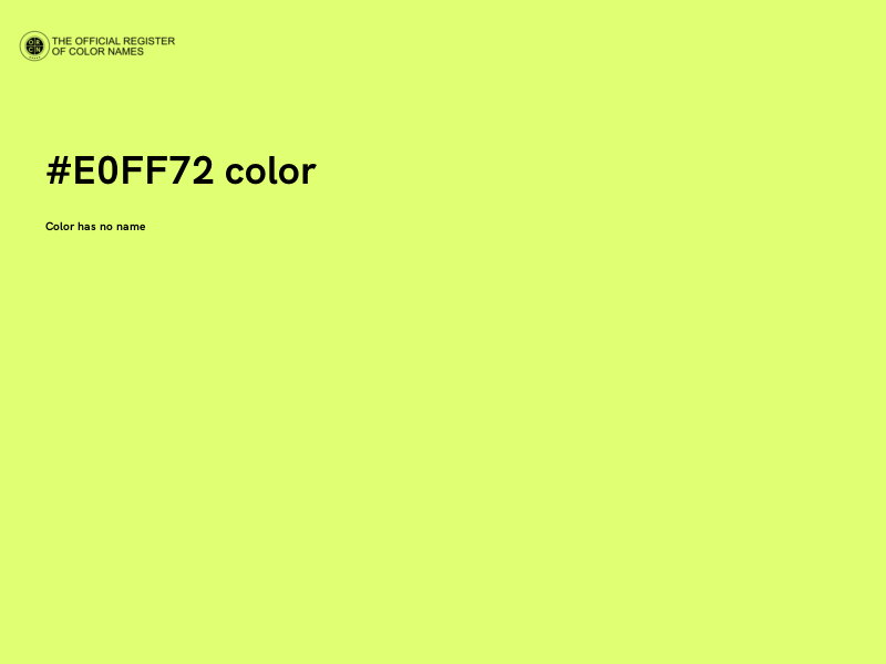 #E0FF72 color image