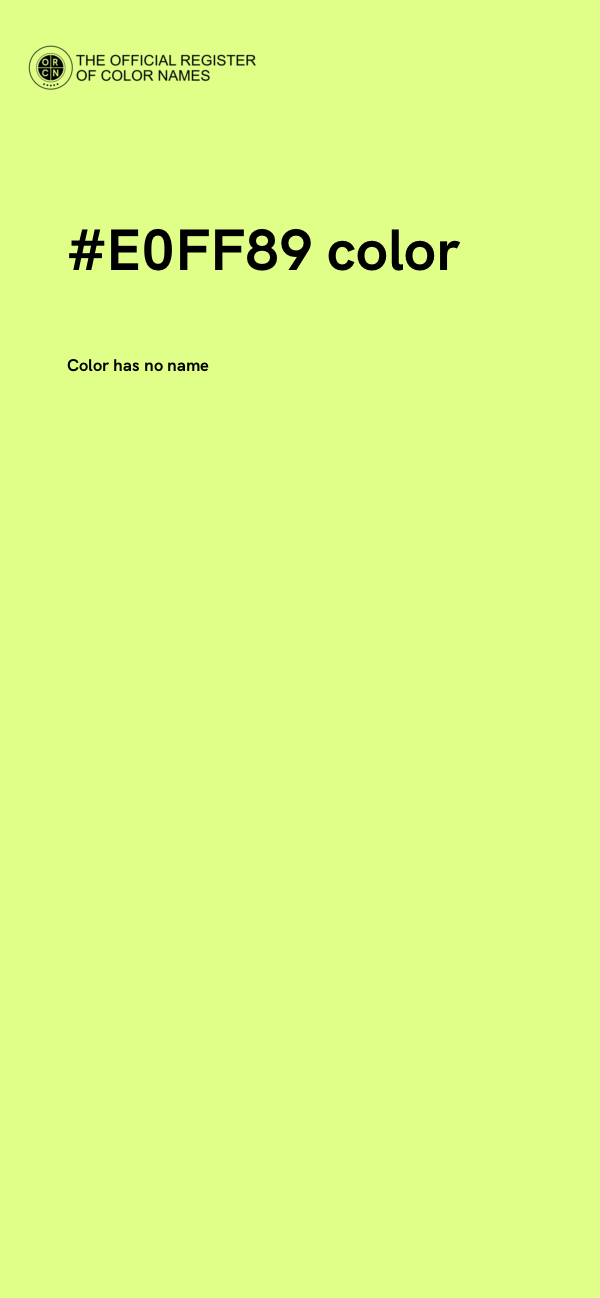 #E0FF89 color image