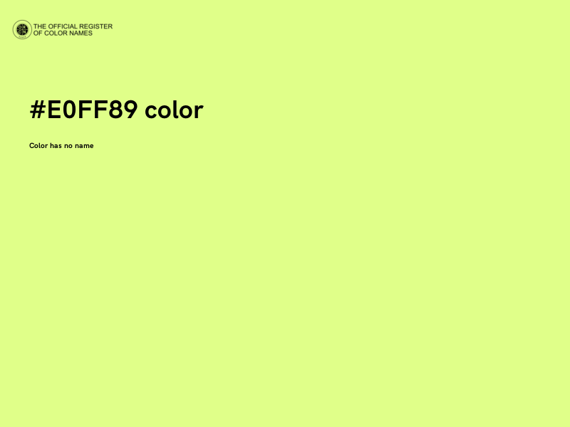 #E0FF89 color image