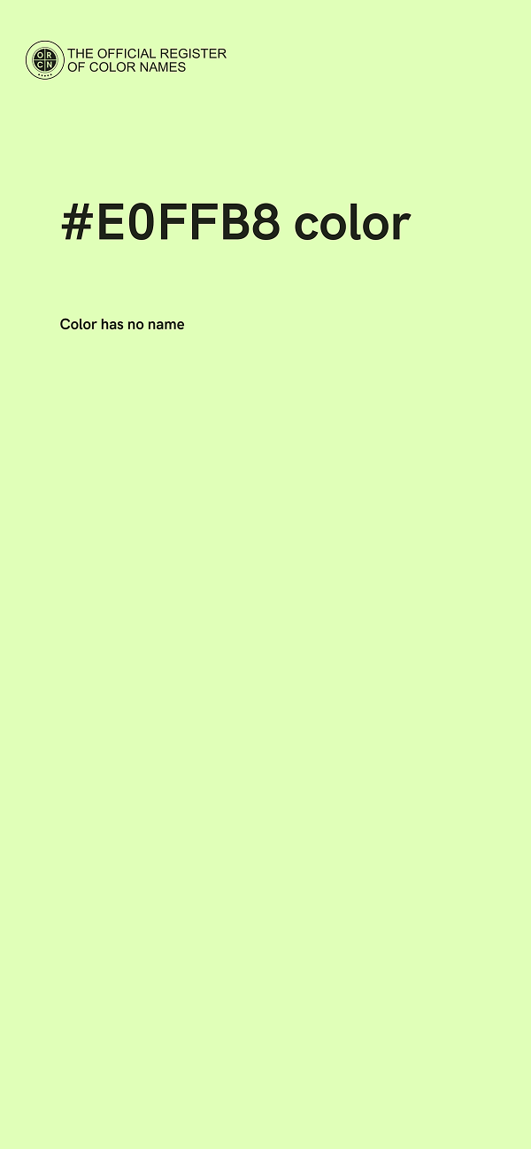 #E0FFB8 color image