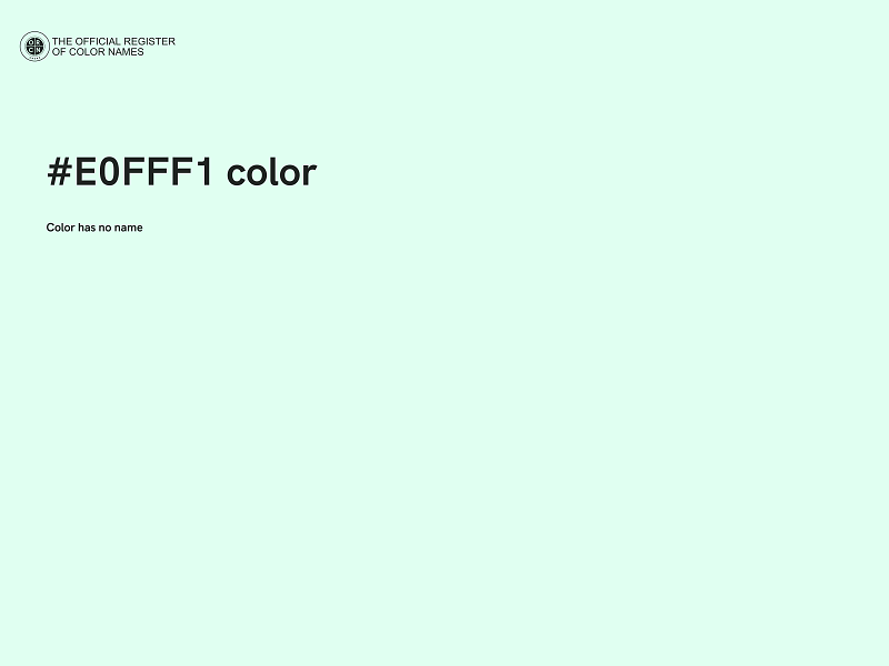 #E0FFF1 color image
