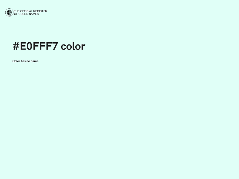 #E0FFF7 color image