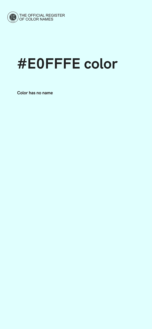 #E0FFFE color image