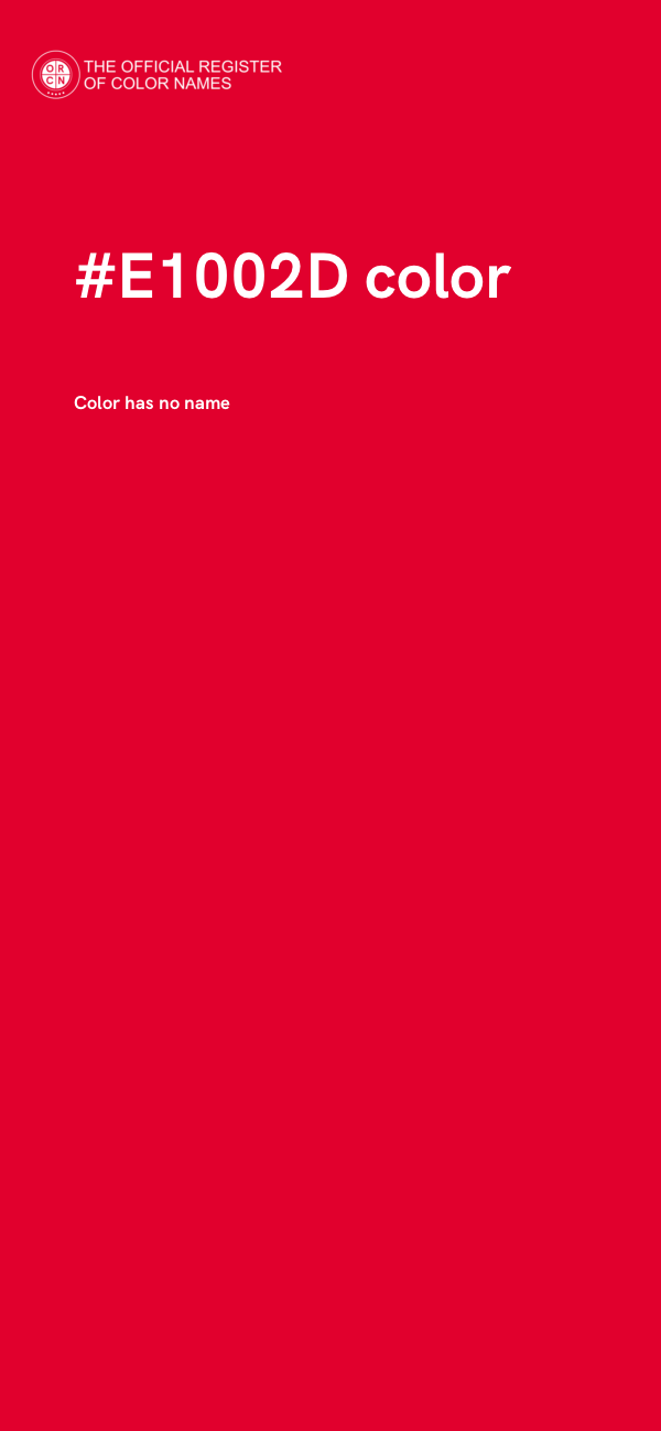 #E1002D color image