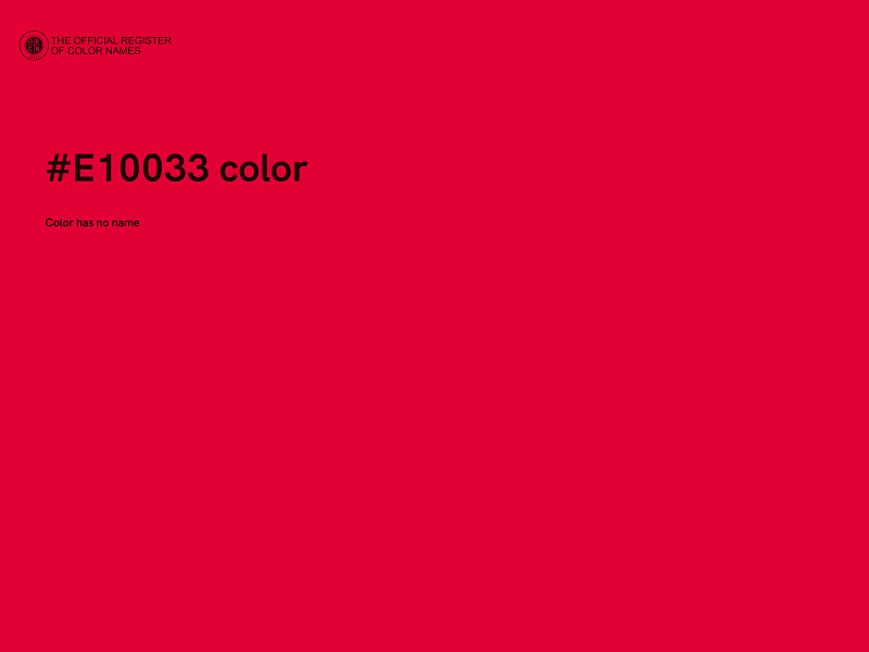 #E10033 color image