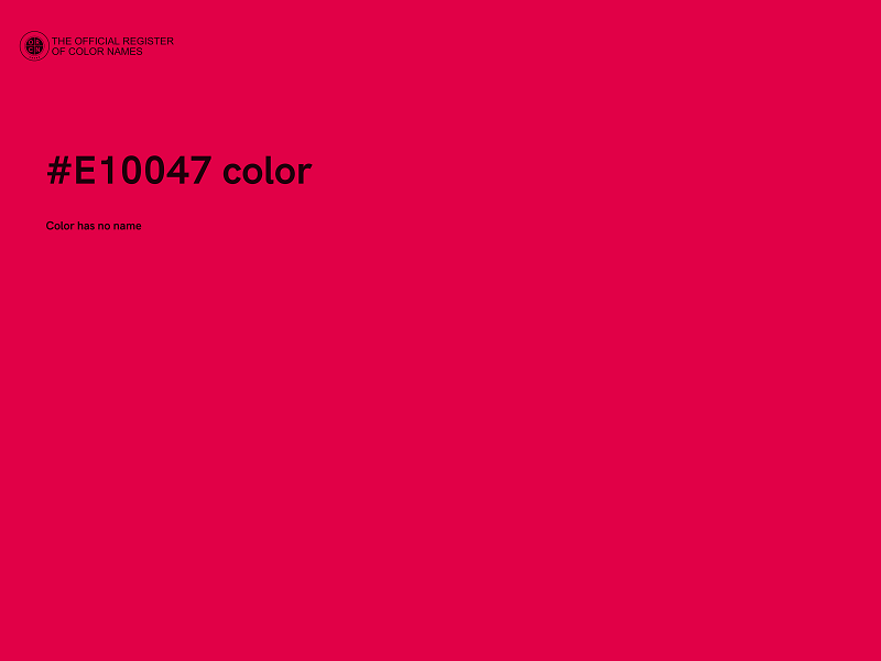 #E10047 color image