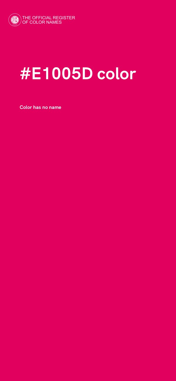 #E1005D color image