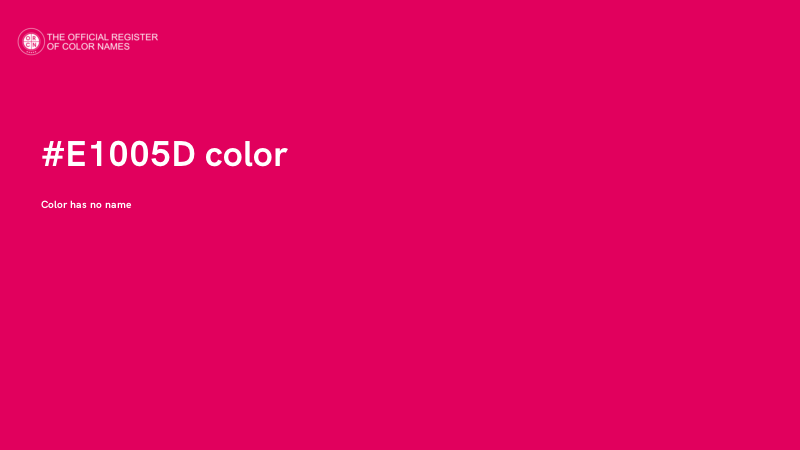 #E1005D color image