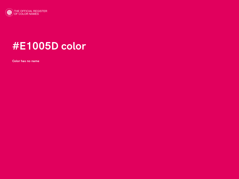 #E1005D color image