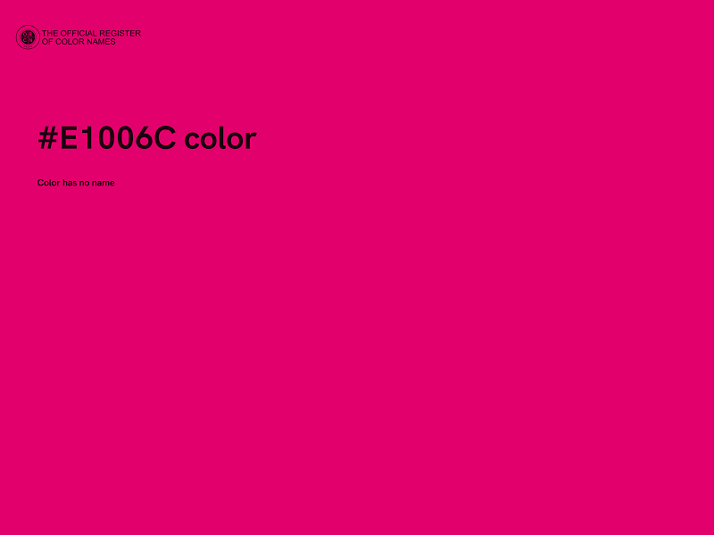 #E1006C color image