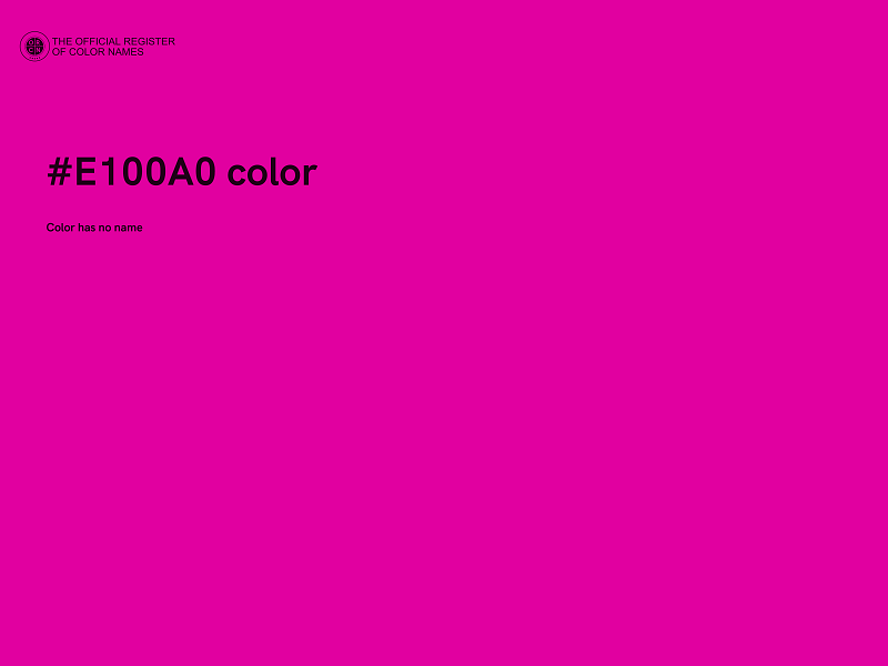 #E100A0 color image