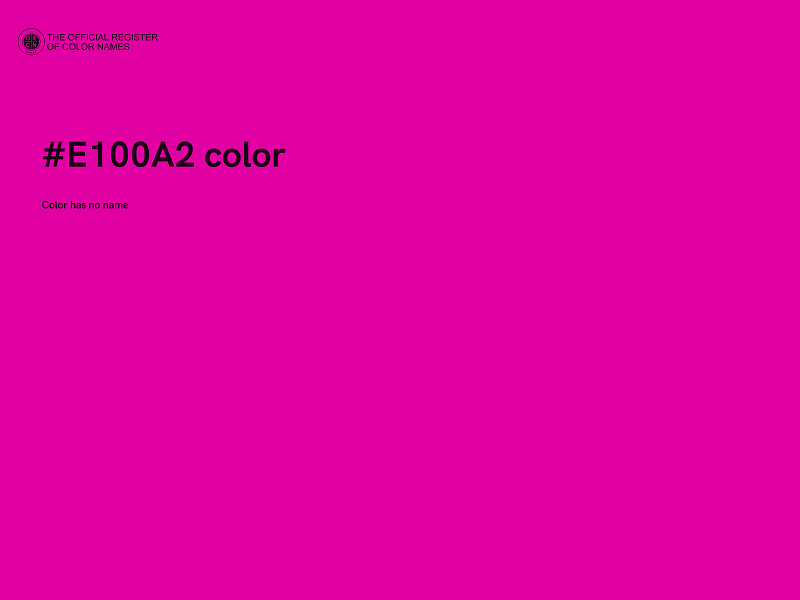 #E100A2 color image