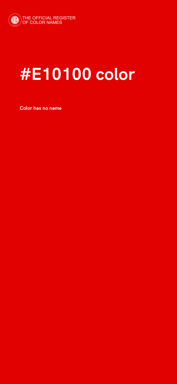 #E10100 color image