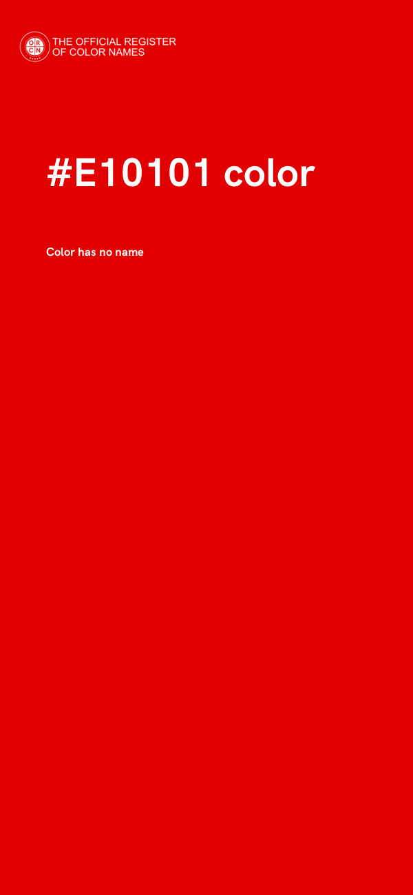 #E10101 color image