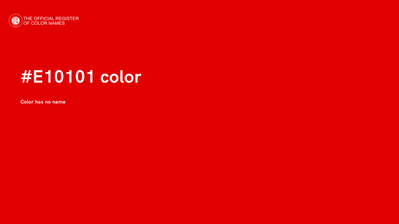 #E10101 color image