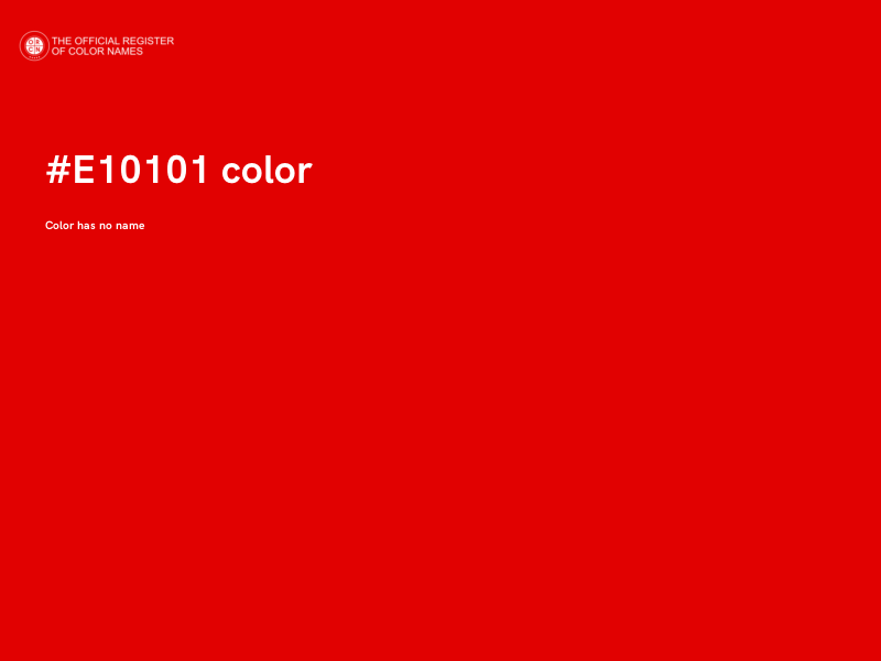#E10101 color image