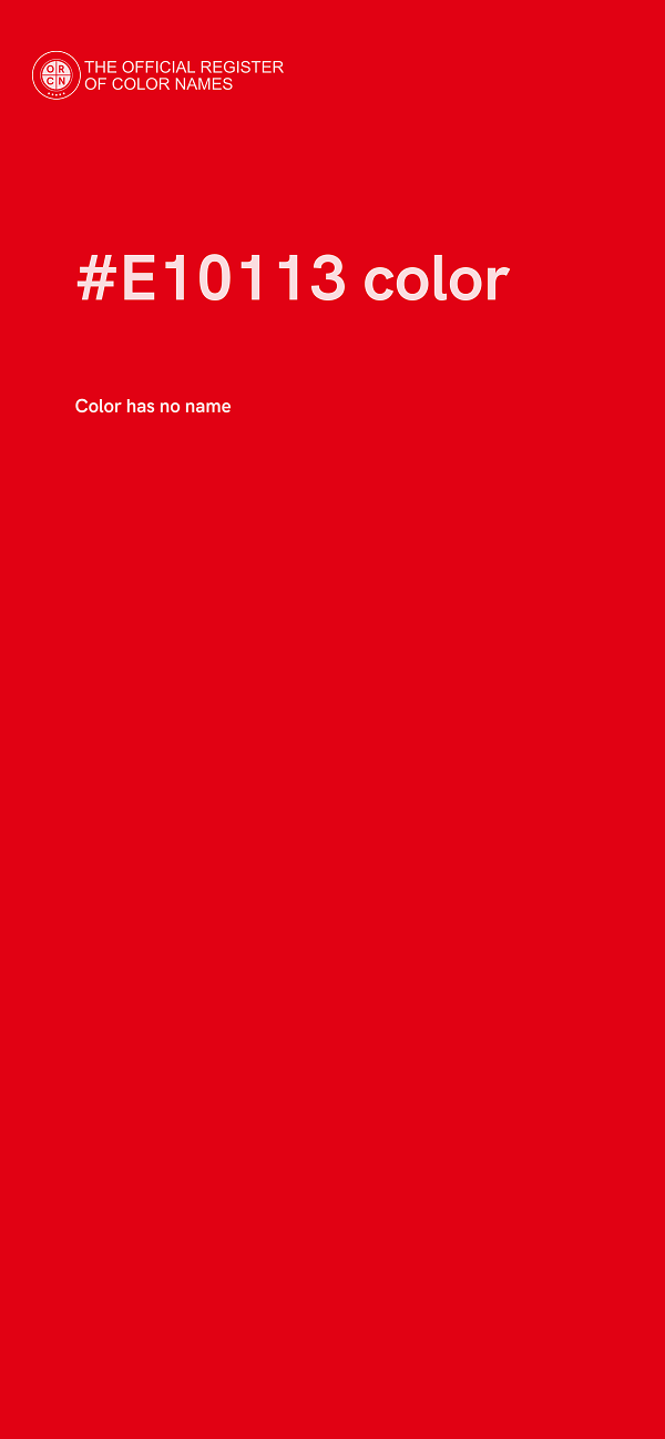 #E10113 color image