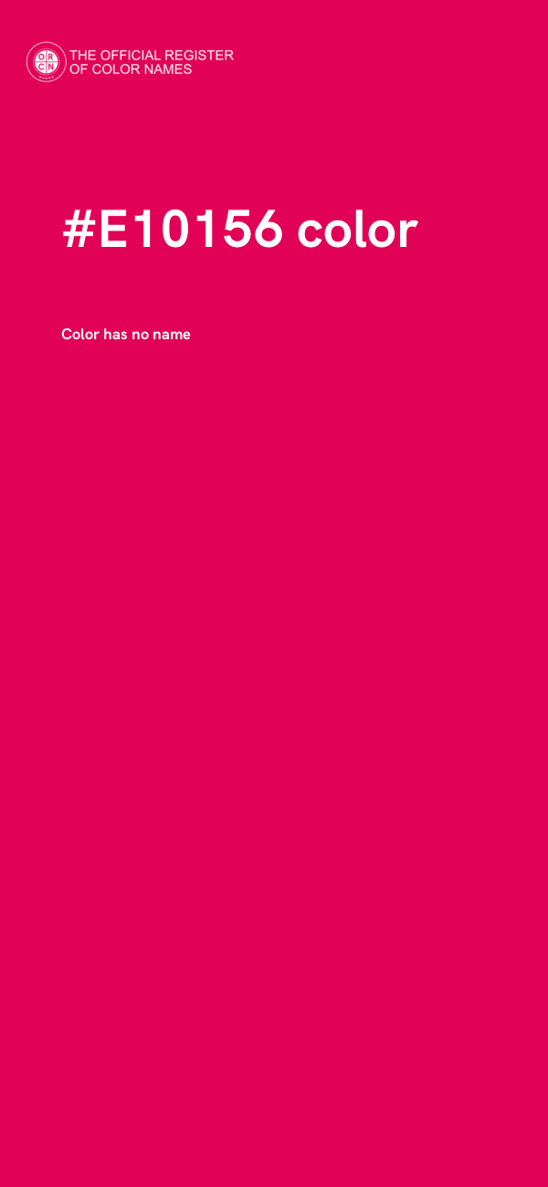 #E10156 color image