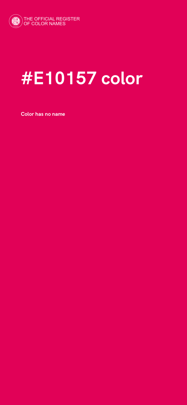#E10157 color image