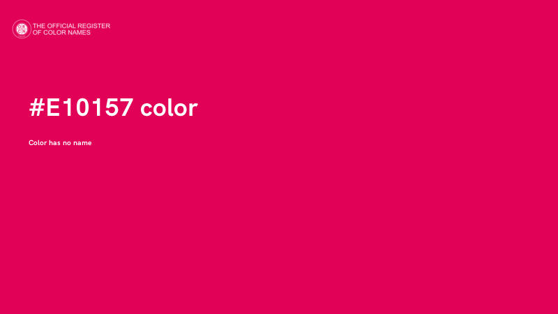 #E10157 color image