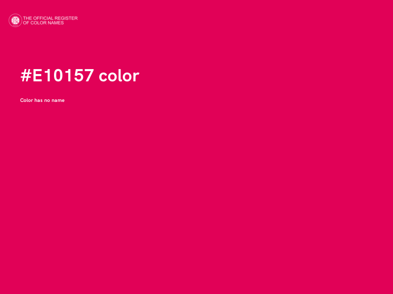 #E10157 color image