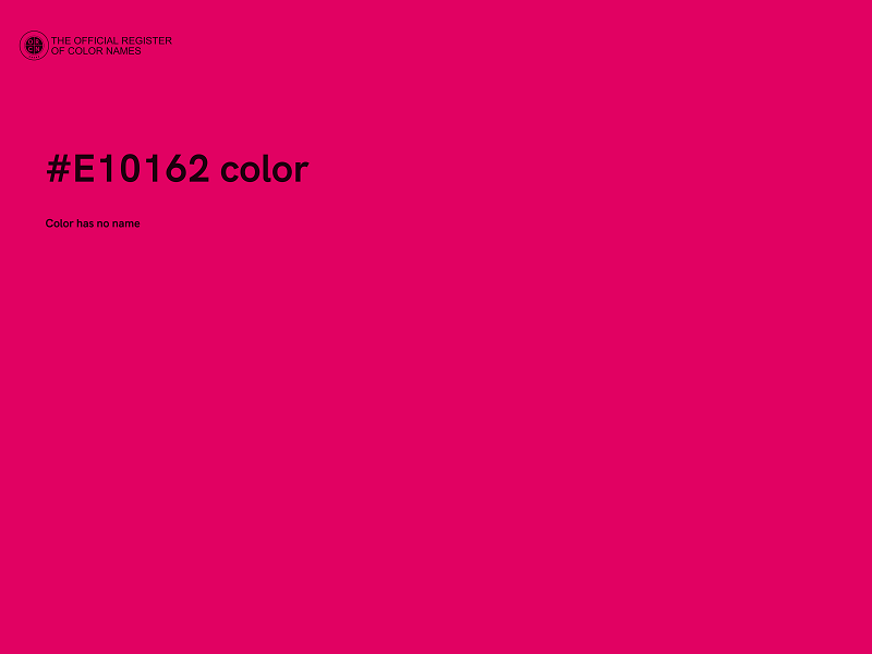 #E10162 color image