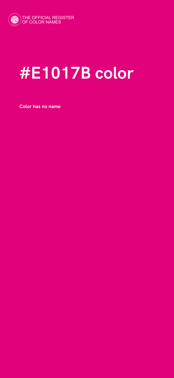 #E1017B color image