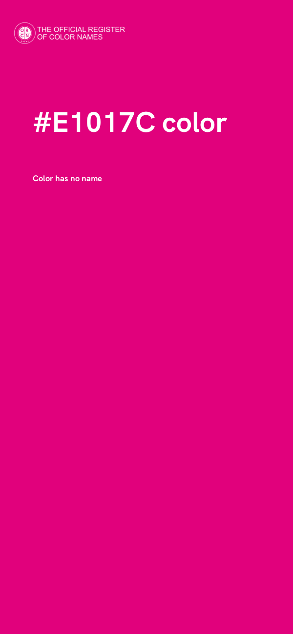 #E1017C color image