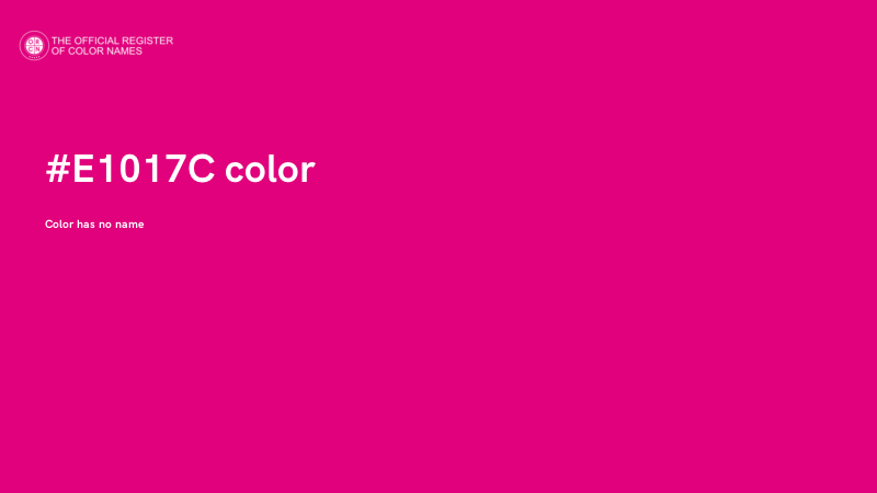 #E1017C color image