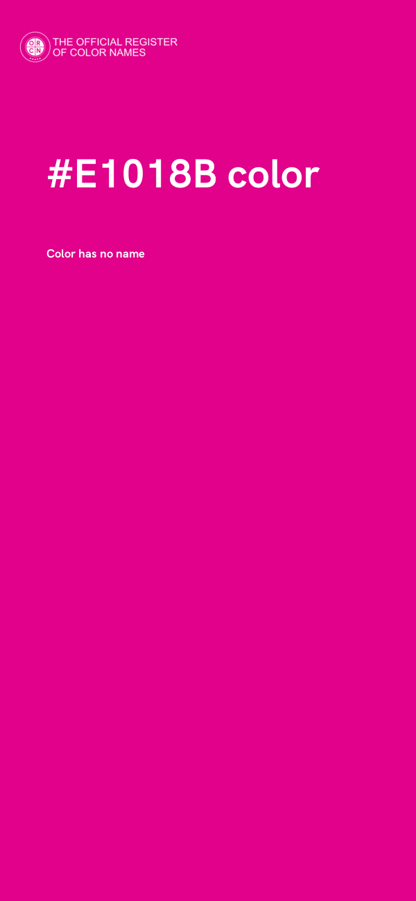 #E1018B color image