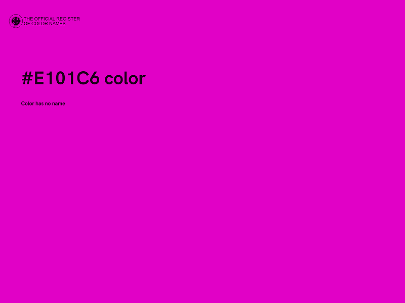 #E101C6 color image