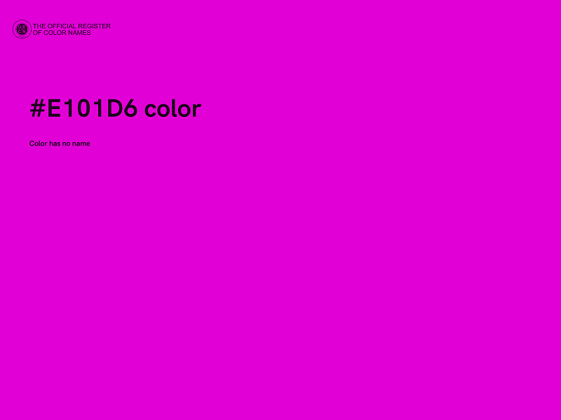 #E101D6 color image