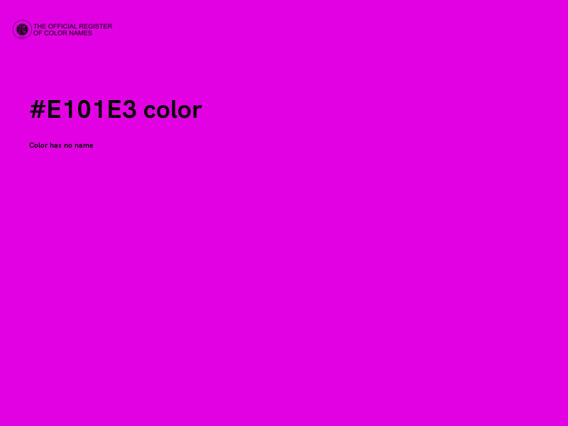 #E101E3 color image