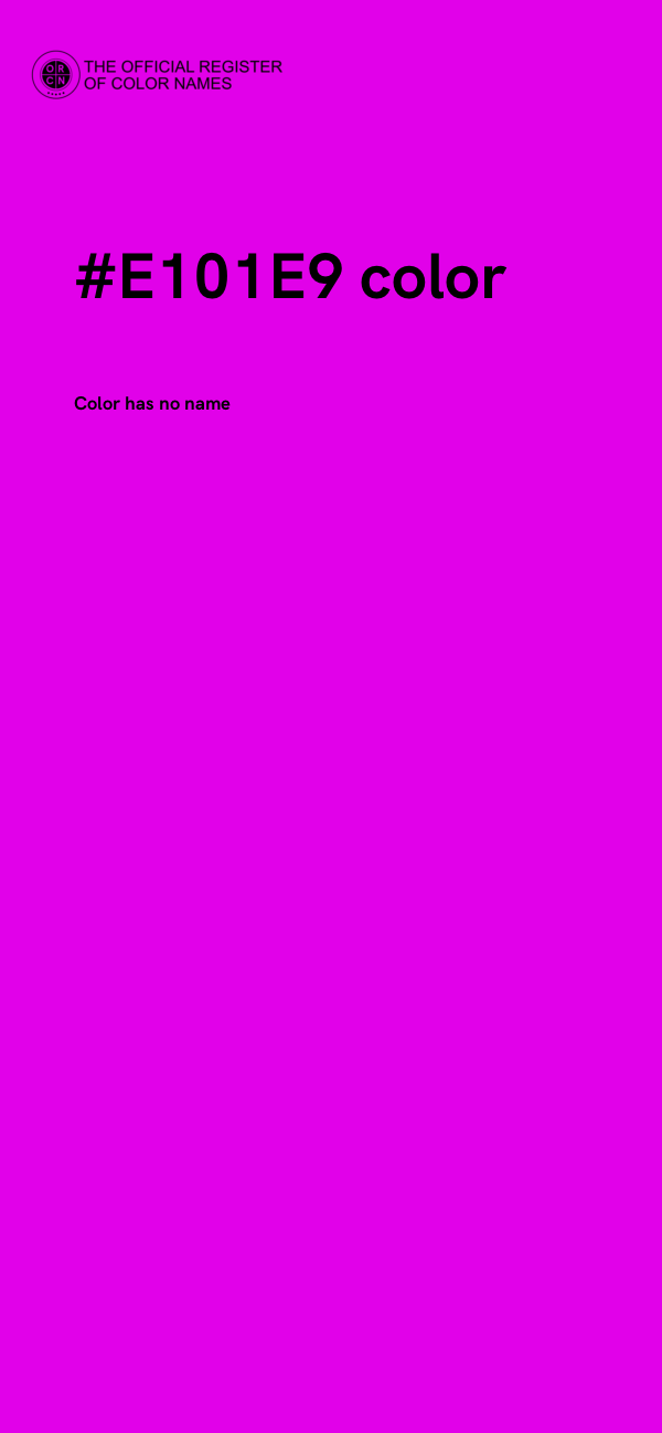 #E101E9 color image