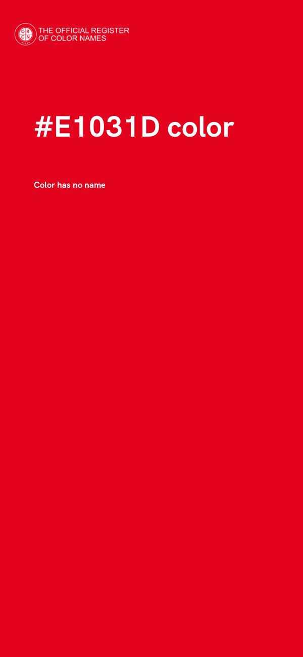 #E1031D color image