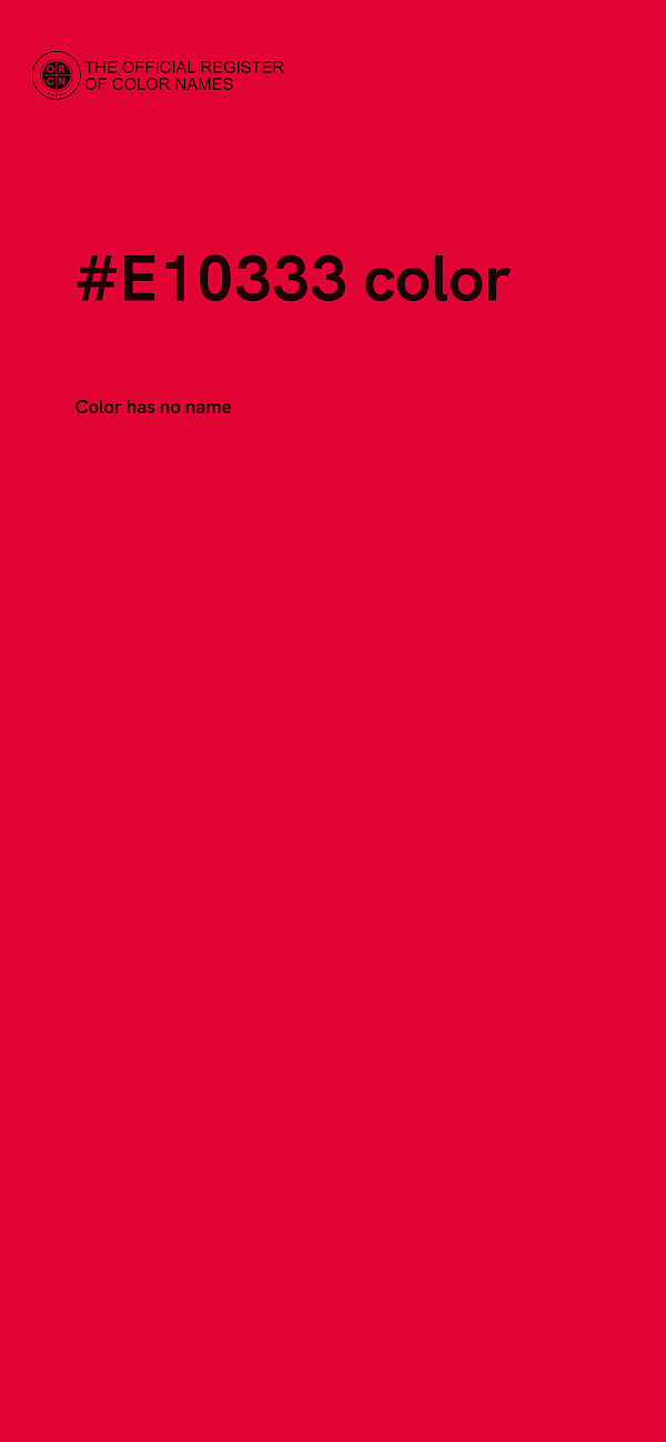 #E10333 color image