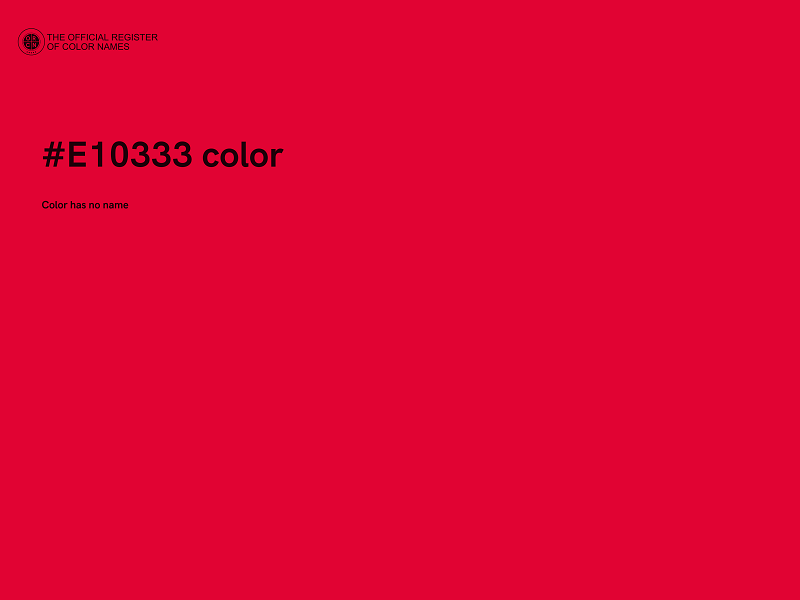 #E10333 color image