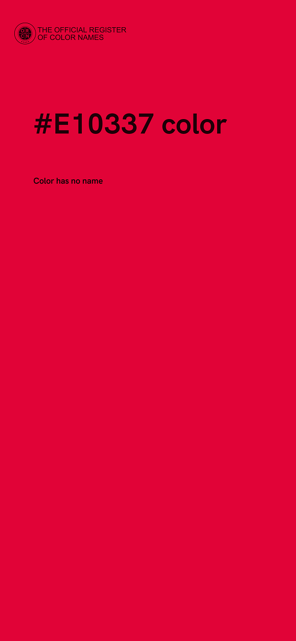 #E10337 color image