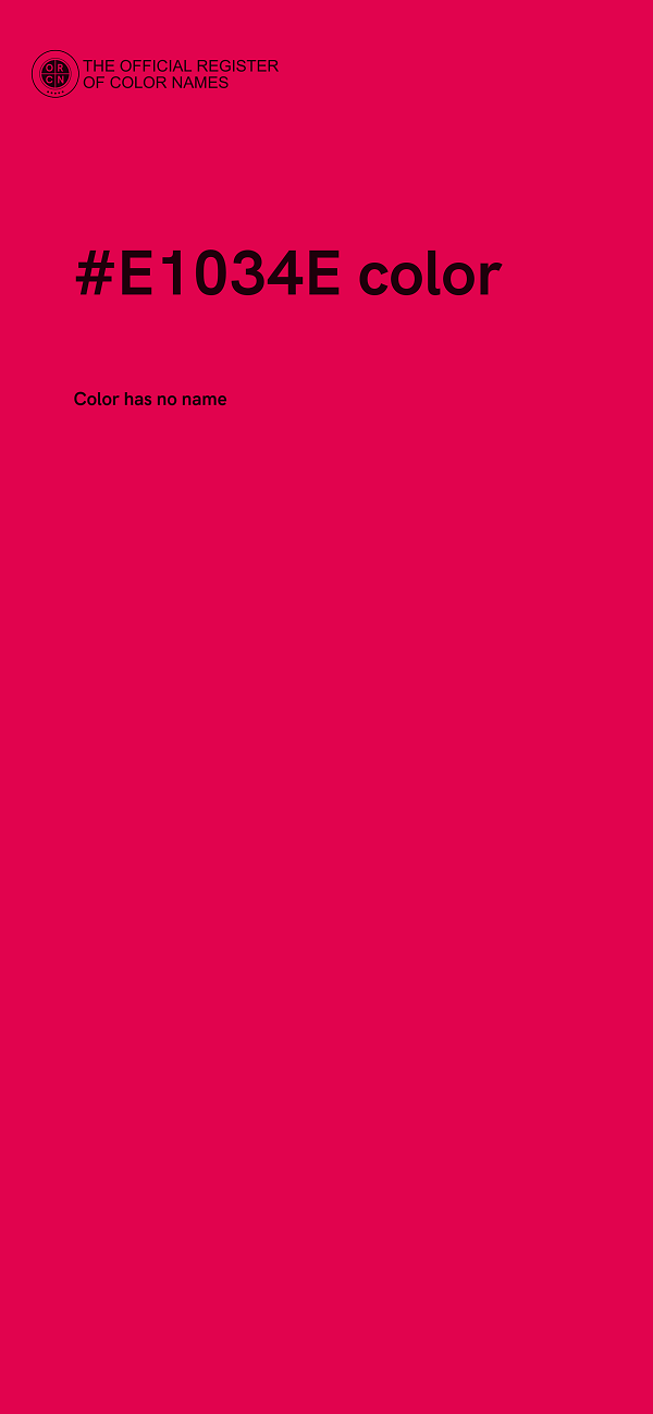 #E1034E color image