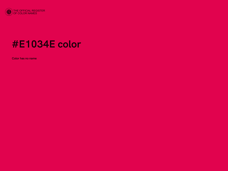 #E1034E color image