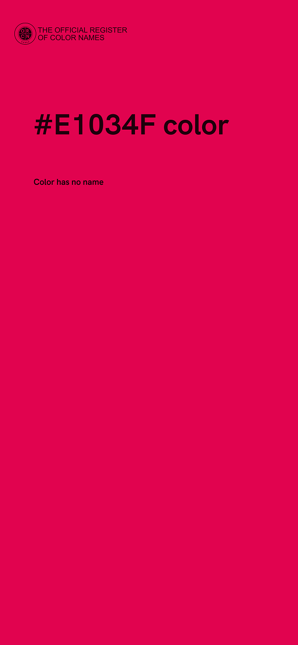 #E1034F color image