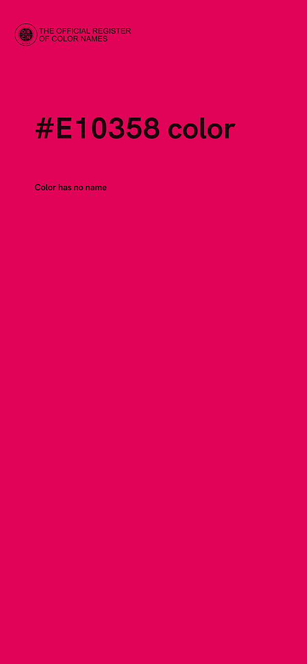 #E10358 color image