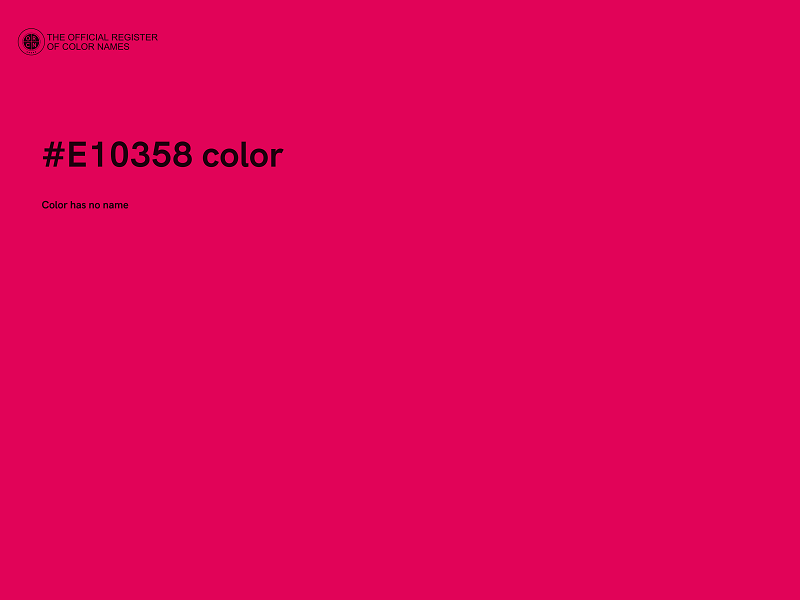 #E10358 color image
