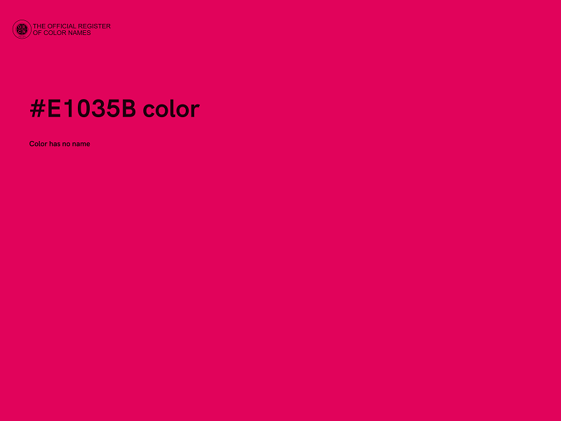 #E1035B color image